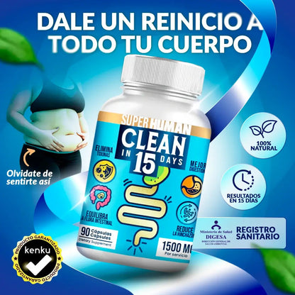Clean15™ Limpieza Completa Estomacal en 15 días - SuperHuman™